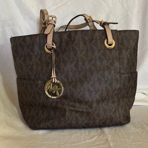 Michael Kors Dark Brown Monogram Tote